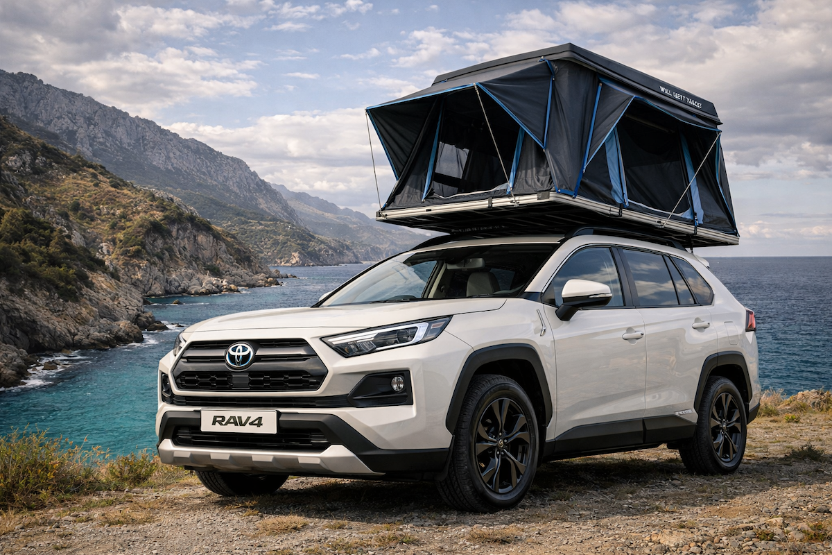 Tenda da tetto per Toyota RAV4: L'ibrido per l'Overlanding